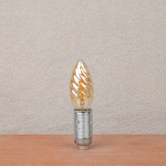 Ampoule LED torche E14 / 2,5W verre ambré