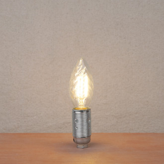 Ampoule LED torche E14 / 2,5W verre transparent