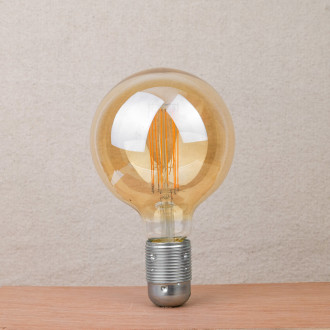 Amber LED globe bulb diam 12.5 cm
