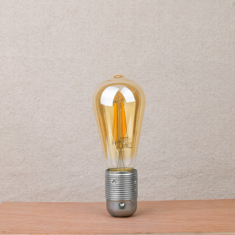 Ampoule ambrée 7,2 W LED forme Edison dimmable