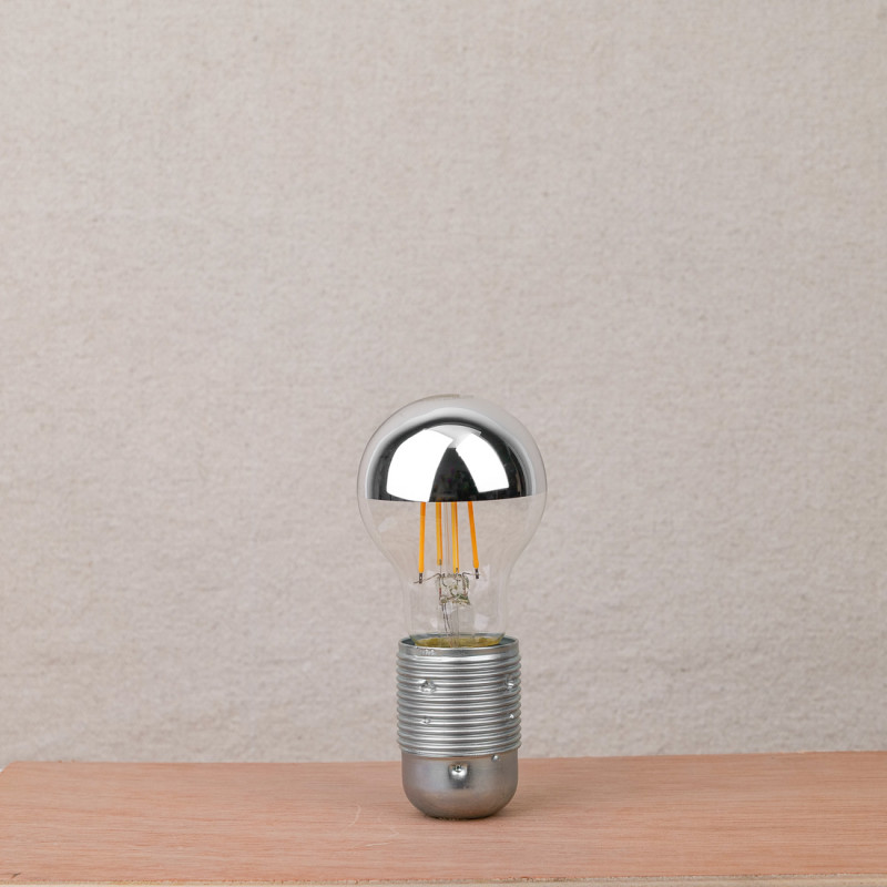 Ampoule LED calotte argentée E27