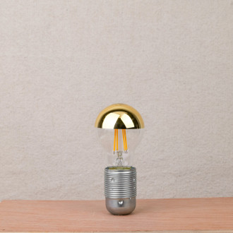 Ampoule LED calotte dorée E27