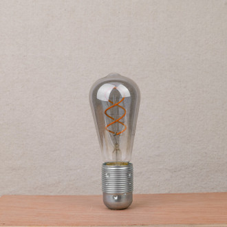 Bulb shape Edison Led E27 4W smoked glass