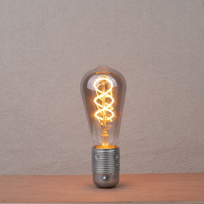 Ampoule forme Edison Led E27 4W verre fumé