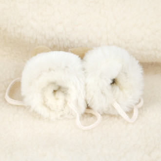 Baby mittens in lambskin