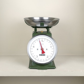 Balance alimentaire vert kaki