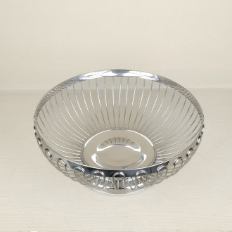 Chrome-plated fruit basket