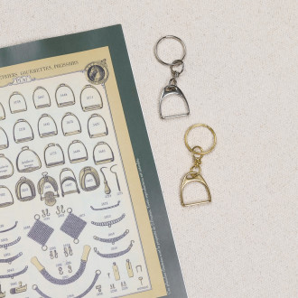 Poursin Paris stirrup key ring