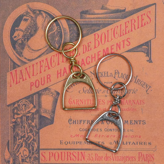 Porte-clé étrier Poursin Paris