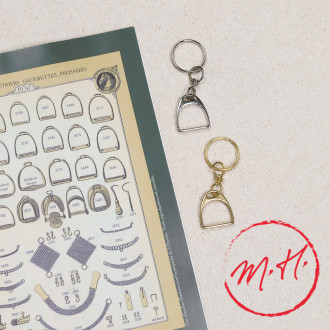 Poursin Paris stirrup key ring
