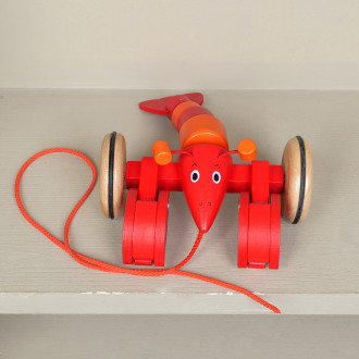 Homard en bois à tirer