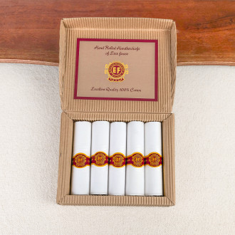 Coffret de 5 mouchoirs en coton