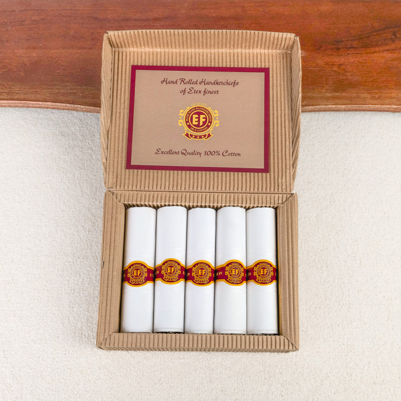 Set of 5 cotton handkerchiefs