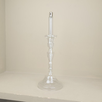 Transparent glass oil lamp