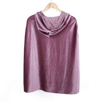 Costume cape de velours rose