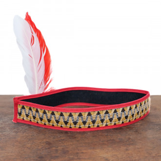 Costume d'indienne avec coiffe de plumes