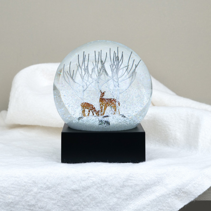 Deer snow globe