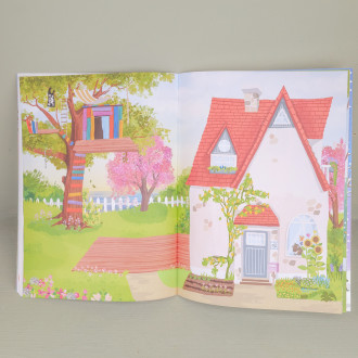 Create your own home" sticker booklet