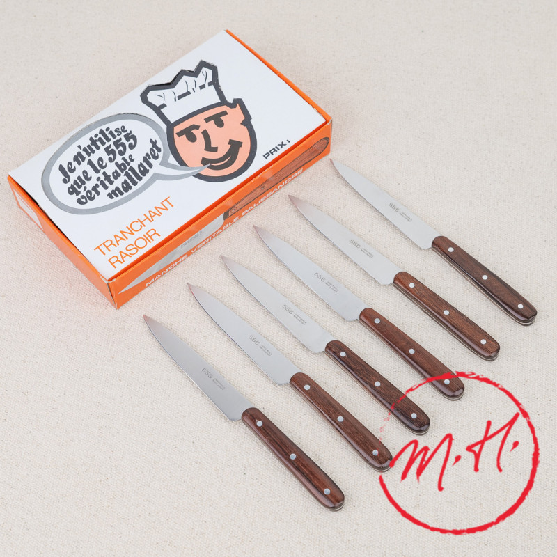 Boîte 6 couteaux manche Palissandre