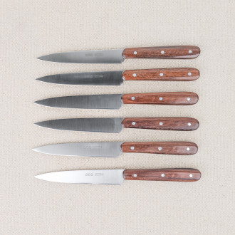 Boîte 6 couteaux manche Palissandre