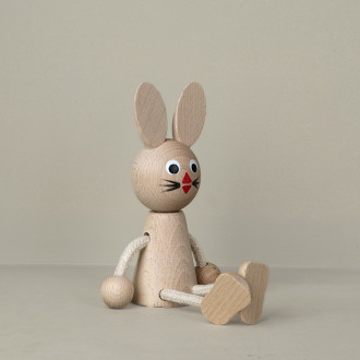 Petit lapin en bois et cordes