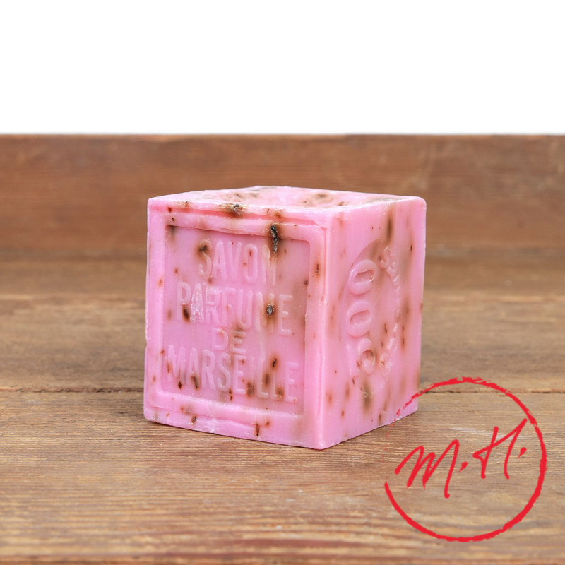 Savon de Marseille à la rose broyée