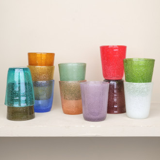 Gobelet en verre soufflé