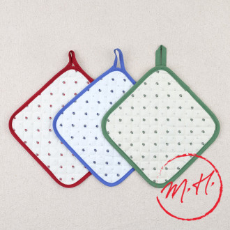 Colorful calisson square potholder