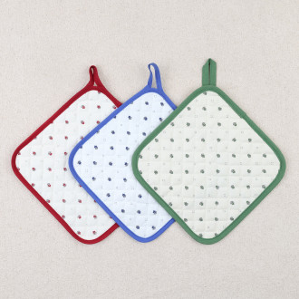 Square potholder calisson provençal