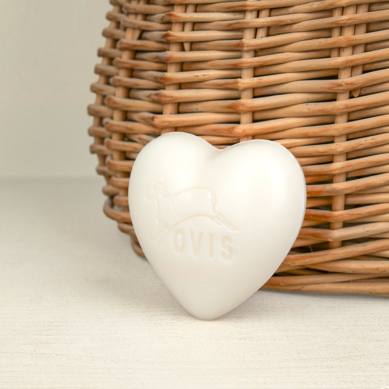 Savon cœur au lait de brebis