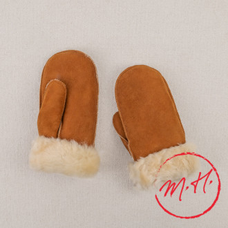 Moufles agneau retourné