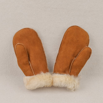 Moufles agneau retourné