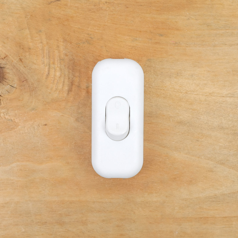 Interrupteur de lampe blanc