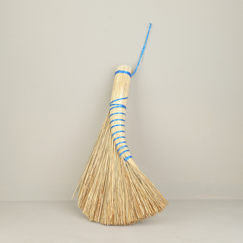 Rice straw bent broom