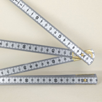 Mètre pliable en métal 2 m