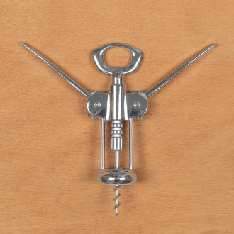 Tire-bouchon à leviers chromé