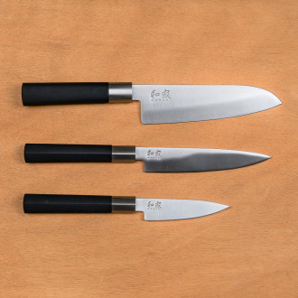 Box of 3 Wasabi Black japanese knives