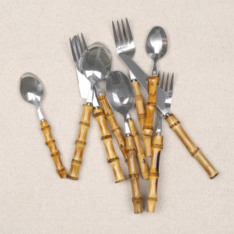 16-piece bamboo service