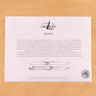 Coffret de 6 couteaux de table Dayat Laguiole