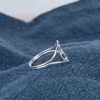 Bague fine Croix de Camargue argent