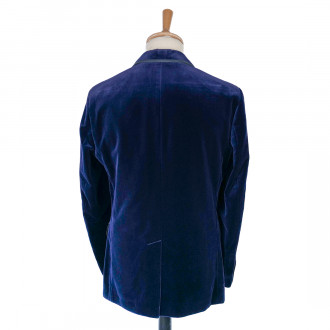 Gardian Men's Blue Velvet Jacket
