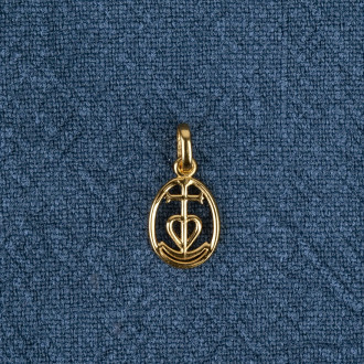 Pendentif Croix de Camargue vermeil