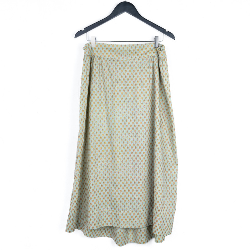 Jupe provençale céladon