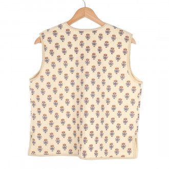 Gilet boutis provençal beige