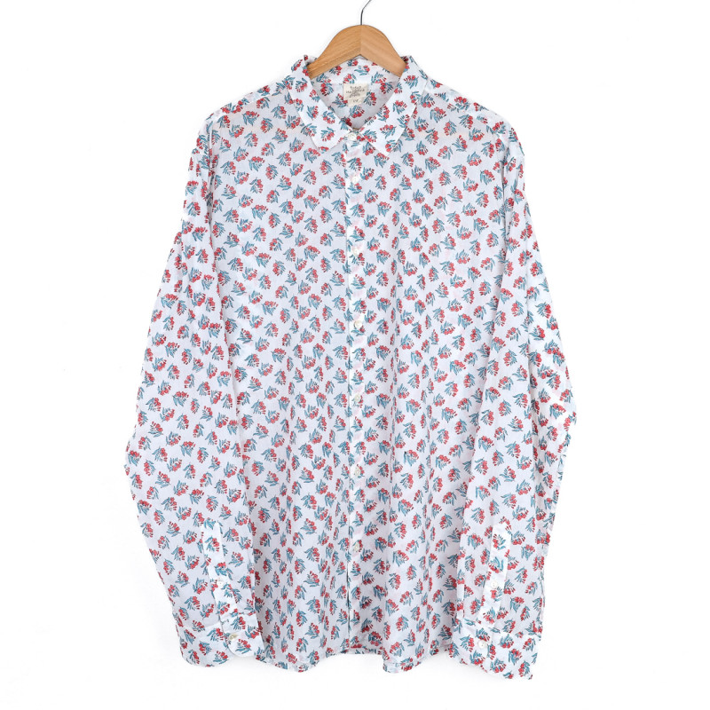 Chemise provençale fleurs de laurier