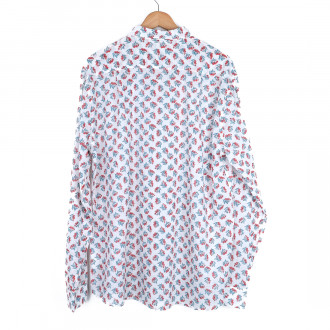 Chemise provençale fleurs de laurier