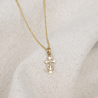 Collier Croix de Camargue vermeil