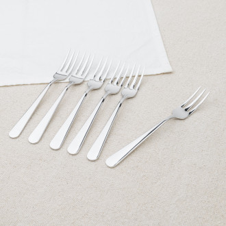 petites fourchettes à dessert en inox Mepra