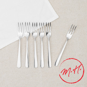 Set de 6 fourchettes à dessert en inox