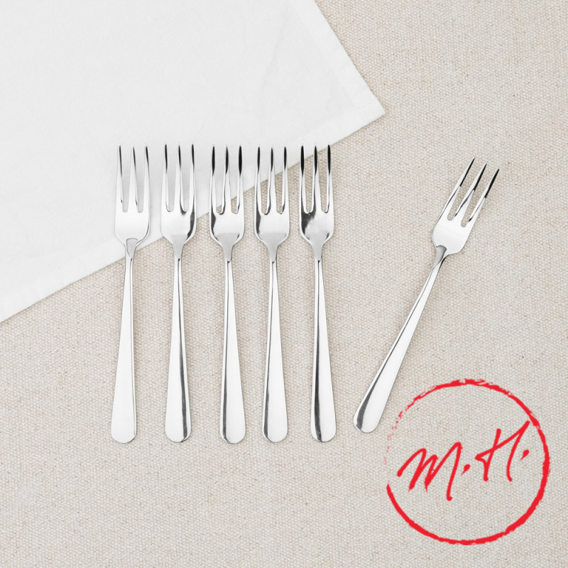 Set de 6 fourchettes à dessert en inox